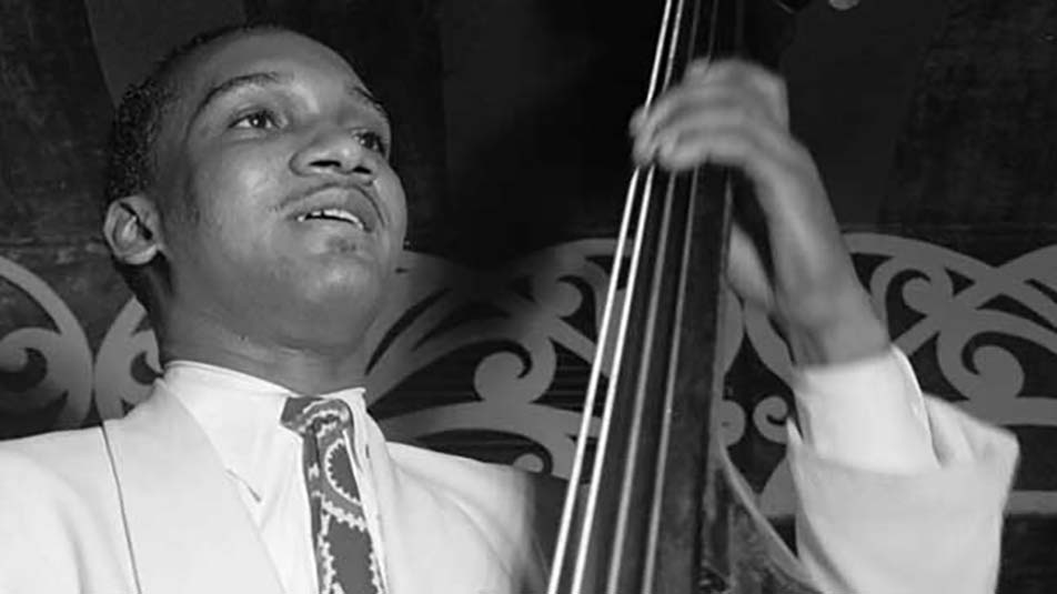 Oscar Pettiford, who grew up in the Twin Cities, is pictured here in a jazz club in New York around 1940. Courtesy Library of Congress.