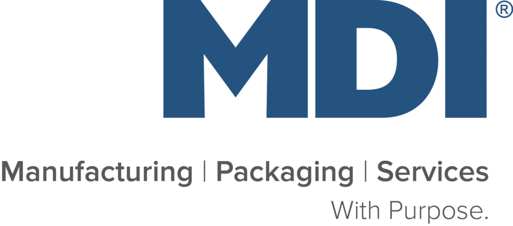 Logo for MDI - Manufacturing | Packaging | Services With Purpose.