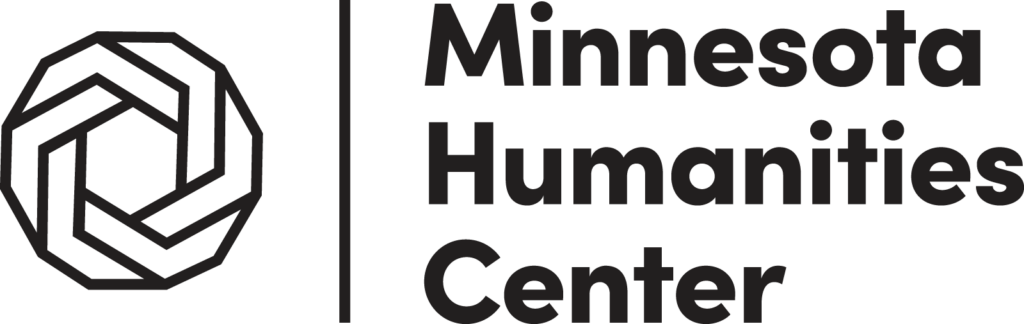Minnesota Humanities Center one-color black stacked logo.